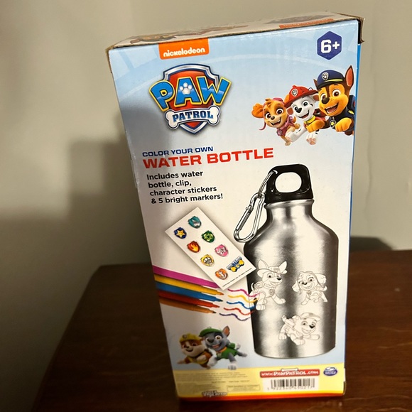 NWT Paw Patrol Color your Own water Bottle - Picture 4 of 4